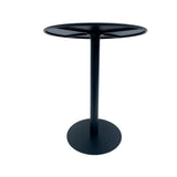 Mesa de Comedor Maiu Negro 60x72cm Circular de Pedestal para Cuatro Puestos sin Sillas