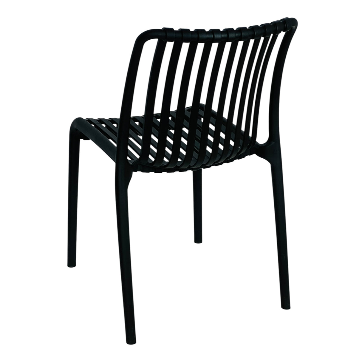 Comedor Maiu Negro 60x72cm Circular de Cuatro Puestos con Dos Sillas - COMEDORES | Bylmo