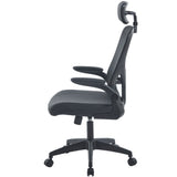 Silla de Oficina Apolo Negro 58x101cm con Apoya Brazos y con Apoya Cabezas