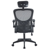 Silla de Oficina Apolo Negro 58x101cm con Apoya Brazos y con Apoya Cabezas