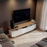 Rack de TV Serena Blanco Marquez y Fresno 180x51.1cm