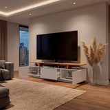 Rack de TV Serena Blanco Marquez y Fresno 180x51.1cm