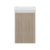 Mueble para Lavamanos Syracuse Blanco Marquez y Pino 39.6x60.8cm Individual con Lavamanos y con Un Cajón