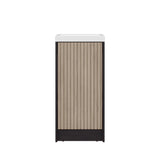 Mueble para Lavamanos Syracuse Wengue 39.6x81.4cm Individual con Lavamanos y con Un Cajón - MUEBLES PARA LAVAMANOS | Bylmo