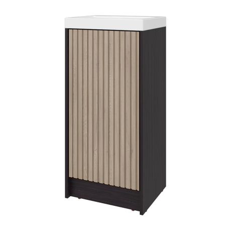 Mueble para Lavamanos Syracuse Wengue 39.6x81.4cm Individual con Lavamanos y con Un Cajón - MUEBLES PARA LAVAMANOS | Bylmo