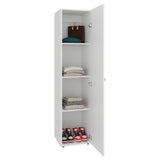 Closet Home Dreams Blanco Marquez 40x170cm con Tres Entrepaños con Una Puerta y con Espejo