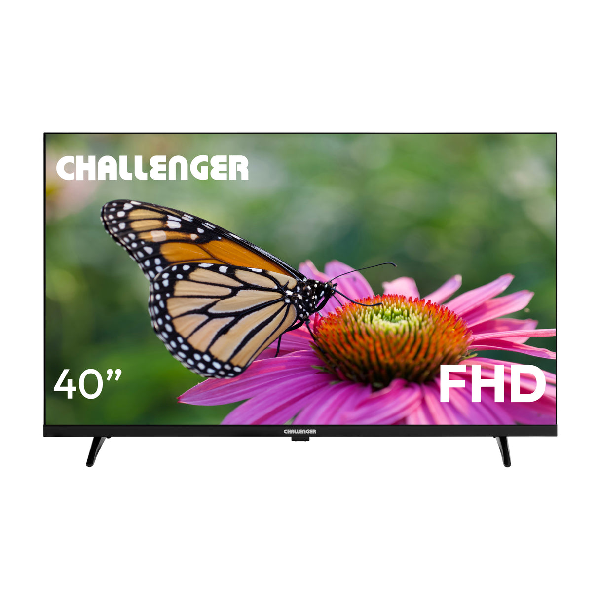 Televisor Challenger Google TV Negro 89.1x57.5cm de 40" Pulgadas Led FULL HD 1080P Smart con Bluetooth y Wifi Integrado - TELEVISORES | Bylmo