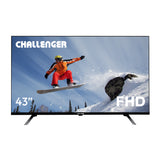 Televisor Challenger Google TV Negro 96.2x61.3cm de 43" Pulgadas Led FULL HD 1080P Smart con Bluetooth y Wifi Integrado - TELEVISORES | Bylmo