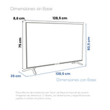 Televisor Challenger Google TV Negro 128.5x80.5cm de 58" Pulgadas Qled 4K 2160P Smart con Bluetooth y Wifi Integrado