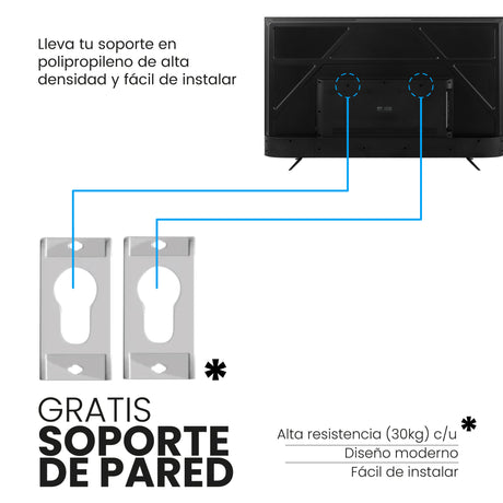 Televisor Challenger Google TV Negro 166.8x97.2cm de 75" Pulgadas Qled 4K 2160P Smart con Bluetooth y Wifi Integrado - TELEVISORES | Bylmo