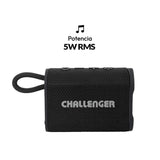 Parlante Portátil Challenger Negro 10.3x4.4cm con Bluetooth - PARLANTES | Bylmo