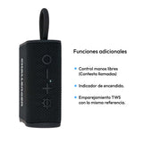 Parlante Portátil Challenger Negro 10.3x4.4cm con Bluetooth - PARLANTES | Bylmo