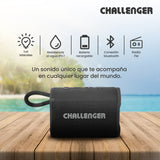 Parlante Portátil Challenger Negro 10.3x4.4cm con Bluetooth - PARLANTES | Bylmo