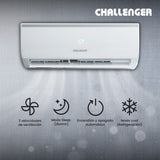 Aire Acondicionado Challenger Blanco 69.8x19cm 110 Voltios 9000 BTU - AIRES ACONDICIONADOS | Bylmo