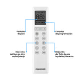 Aire Acondicionado Challenger Blanco 69.8x19cm 220 Voltios 9000 BTU - AIRES ACONDICIONADOS | Bylmo