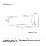 Aire Acondicionado Challenger Blanco 69.8x19cm 220 Voltios 9000 BTU - AIRES ACONDICIONADOS | Bylmo