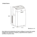 Aire Acondicionado Portátil Challenger Blanco y Negro 41.9x68.8cm 110 Voltios 12000 BTU - AIRES ACONDICIONADOS | Bylmo