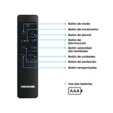 Aire Acondicionado Portátil Challenger Blanco y Negro 41.9x68.8cm 110 Voltios 12000 BTU - AIRES ACONDICIONADOS | Bylmo