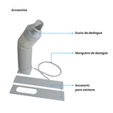 Aire Acondicionado Portátil Challenger Blanco y Negro 41.9x68.8cm 110 Voltios 12000 BTU - AIRES ACONDICIONADOS | Bylmo