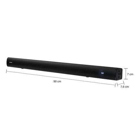 Barra de Sonido Challenger Negro 90x7cm con Bluetooth y Control Remoto - BARRAS DE SONIDO | Bylmo
