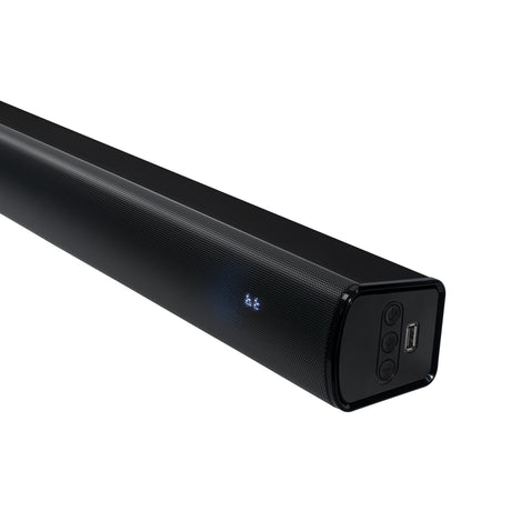 Barra de Sonido Challenger Negro 90x7cm con Bluetooth y Control Remoto