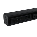 Barra de Sonido Challenger Negro 90x7cm con Bluetooth y Control Remoto - BARRAS DE SONIDO | Bylmo