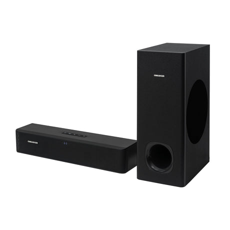 Barra de Sonido con Subwoofer Challenger Negro 55x43.9cm con Bluetooth y Control Remoto