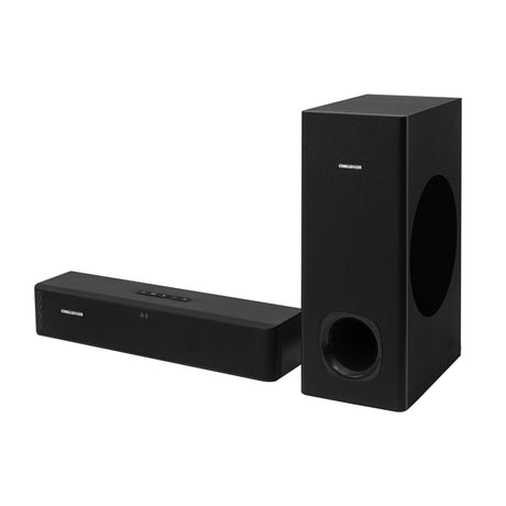 Barra de Sonido con Subwoofer Challenger Negro 55x43.9cm con Bluetooth y Control Remoto - BARRAS DE SONIDO | Bylmo