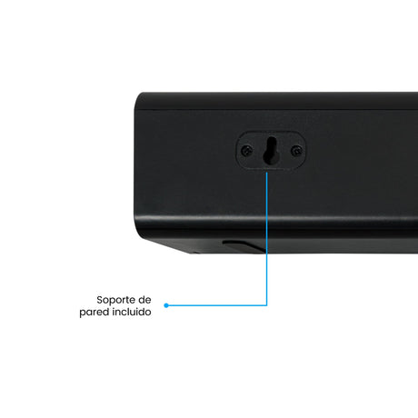 Barra de Sonido con Subwoofer Challenger Negro 55x43.9cm con Bluetooth y Control Remoto