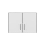 Gabinete Superior de Garaje Blanco 70x50cm con Un Entrepaño y Tres Compartimientos - GABINETES SUPERIORES PARA GARAJE | Bylmo