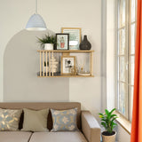 Repisa Rectangular Oasis Fresno Balance y Pino Natural 60x30cm con Dos Entrepaños - REPISAS | Bylmo