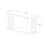 Repisa Rectangular Oasis Fresno Balance y Pino Natural 60x30cm con Dos Entrepaños - REPISAS | Bylmo