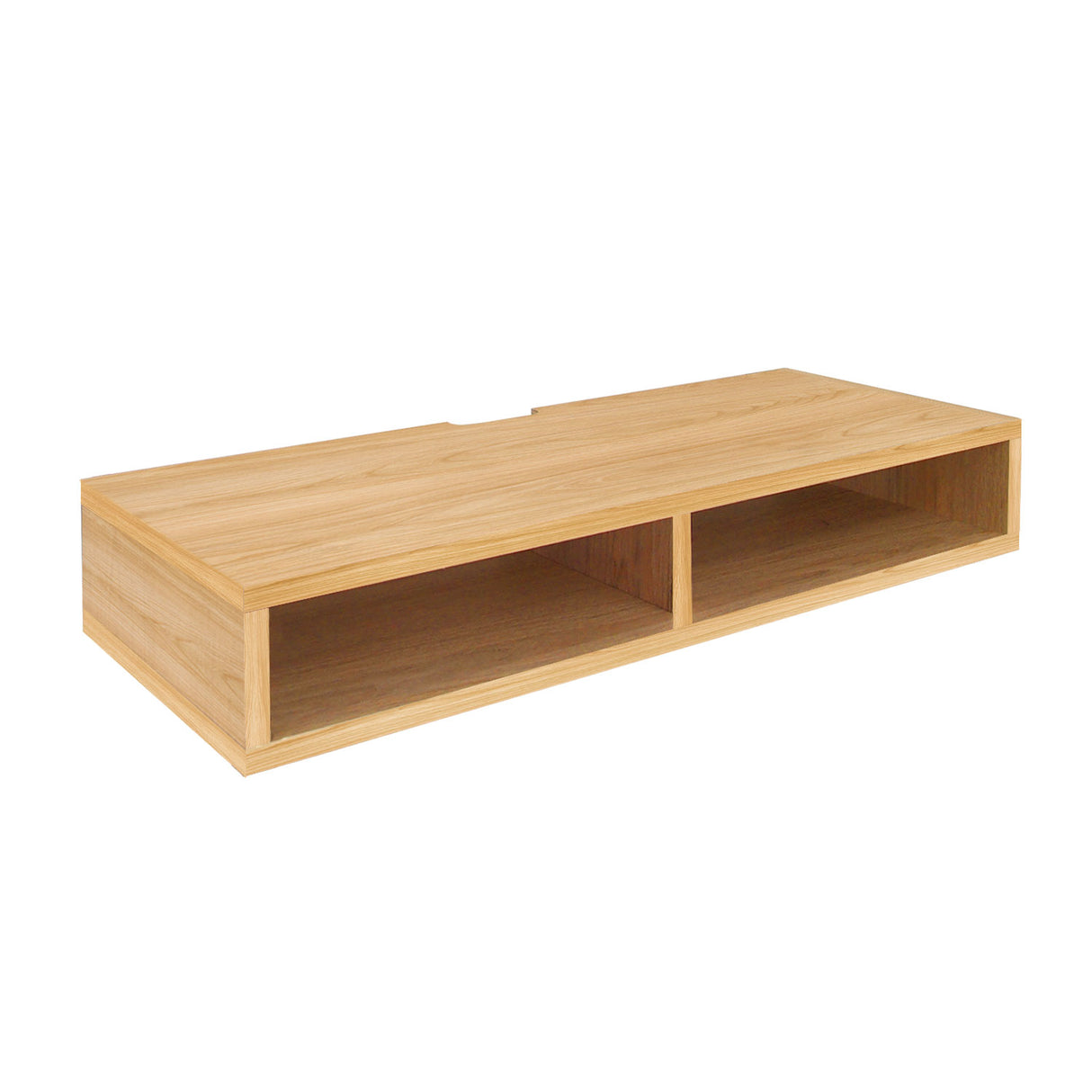 Repisa Rectangular Smart Pro Madera Natural 80x15cm con Un Entrepaño