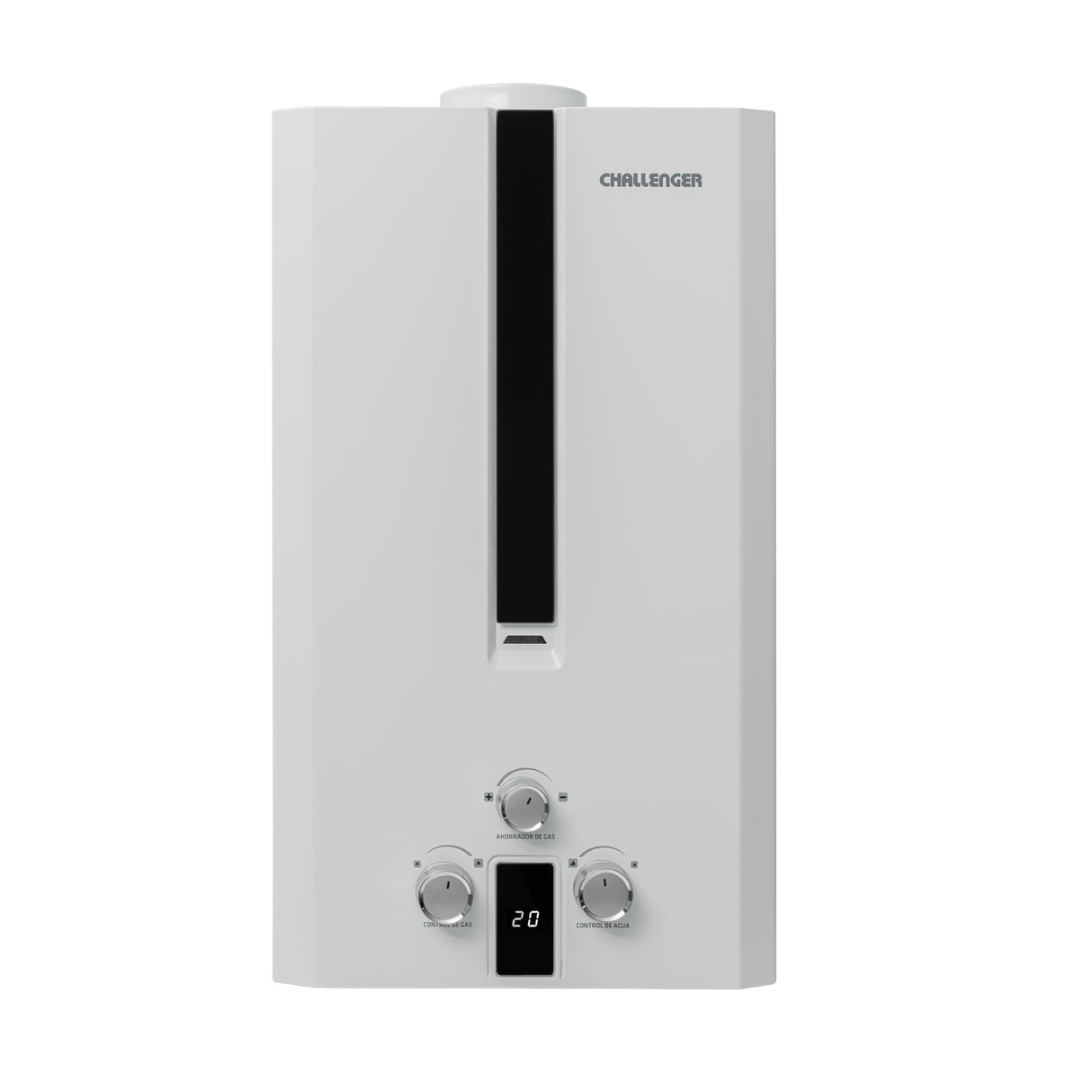 Calentador de Agua Challenger Blanco y Negro 29x43.2cm 6 Litros de Tiro Natural para Gas Natural - CALENTADORES DE AGUA | Bylmo