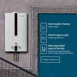 Calentador de Agua Challenger Blanco y Negro 29x43.2cm 6 Litros de Tiro Natural para Gas Natural - CALENTADORES DE AGUA | Bylmo