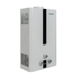 Calentador de Agua Challenger Blanco y Negro 35x61cm 12 Litros de Tiro Natural para Gas Propano - CALENTADORES DE AGUA | Bylmo