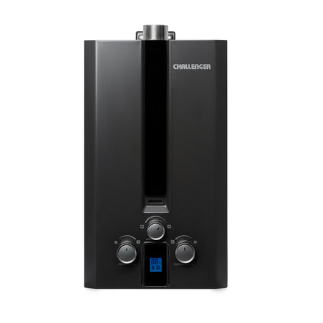 Calentador de Agua Challenger Negro 27.2x47.2cm 6 Litros de Tiro Forzado para Gas Natural - CALENTADORES DE AGUA | Bylmo