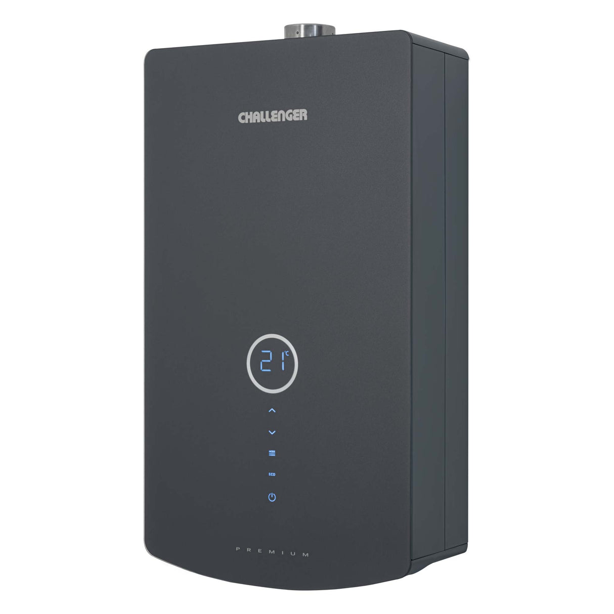 Calentador de Agua Challenger Negro 35x60.6cm 12 Litros de Tiro Forzado para Gas Natural - CALENTADORES DE AGUA | Bylmo