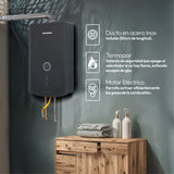 Calentador de Agua Challenger Negro 35x60.6cm 12 Litros de Tiro Forzado para Gas Natural - CALENTADORES DE AGUA | Bylmo