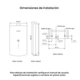 Calentador de Agua Challenger Negro 35x65cm 16 Litros de Tiro Forzado para Gas Natural - CALENTADORES DE AGUA | Bylmo