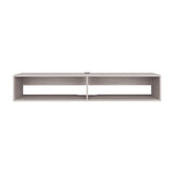 Rack de TV Flotante Gris Positano 150x26.5cm Para TV Hasta 65 Pulgadas con Ranuras para Cables - MUEBLES DE TV | Bylmo