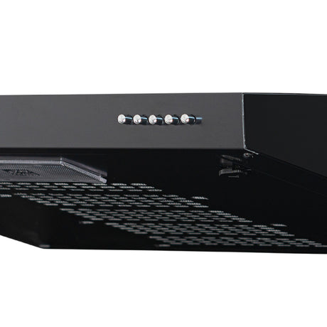 Campana Extractora Challenger Negro 59.7x8cm de Tres Velocidades - CAMPANAS Y EXTRACTORES | Bylmo