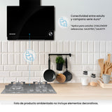 Campana Península Challenger Aura Negro 60x79.5cm de Tres Velocidades - CAMPANAS Y EXTRACTORES | Bylmo