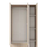 Closet Armario AM20223 Arena y Blanco 91x180cm con Dos Puertas y Dos Cajones - CLOSETS | Bylmo