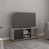 Rack de TV Adel Capri y Wengue 120.3x46.7cm para TV Hasta 50" Pulgadas con Tres Compartimientos