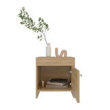 Mesa de Noche Colore Fresno Europeo 40x41.6cm con Una Puerta - MESAS DE NOCHE | Bylmo