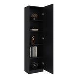 Estantería Rectangular Home Wengue 45x180.6cm con Cuatro Entrepaños