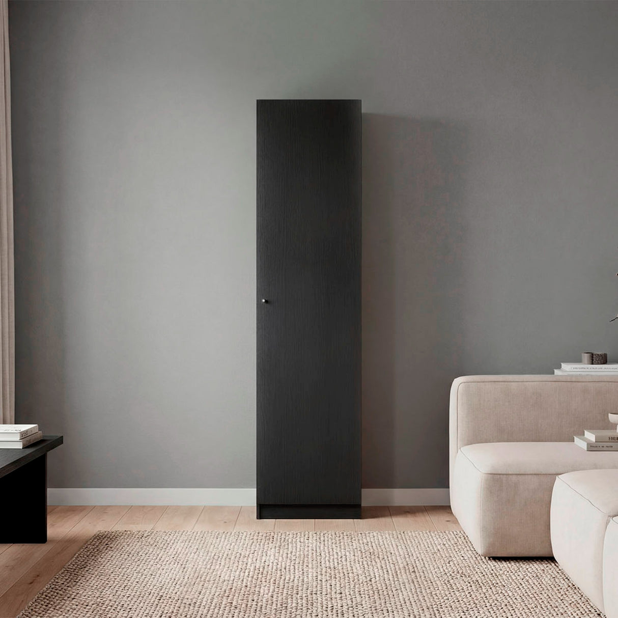 Estantería Rectangular Home Wengue 45x180.6cm con Cuatro Entrepaños