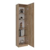 Estantería Rectangular Home Macadamia 45x180.6cm con Cuatro Entrepaños