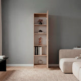 Estantería Rectangular Home Macadamia 45x180.6cm con Cuatro Entrepaños